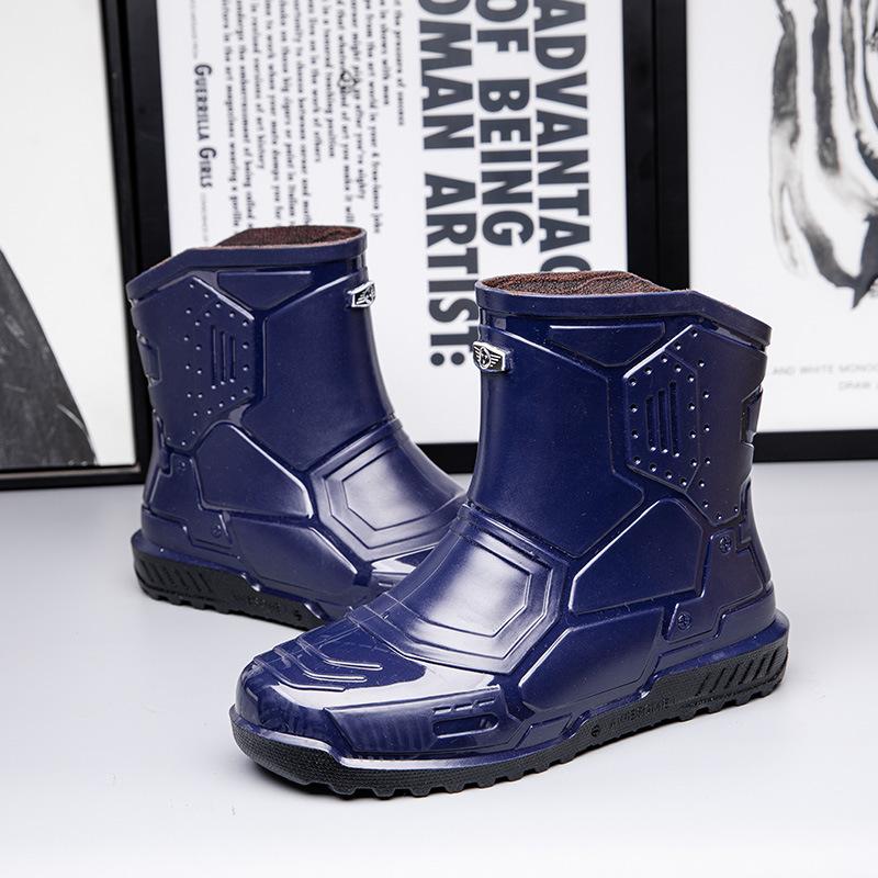 Spring And Autumn Outdoor Rain Boots Men And Women Waterproof Shoes Work Shoes Rain Boots Kitchen Rubber Shoes Water Boots 36-45