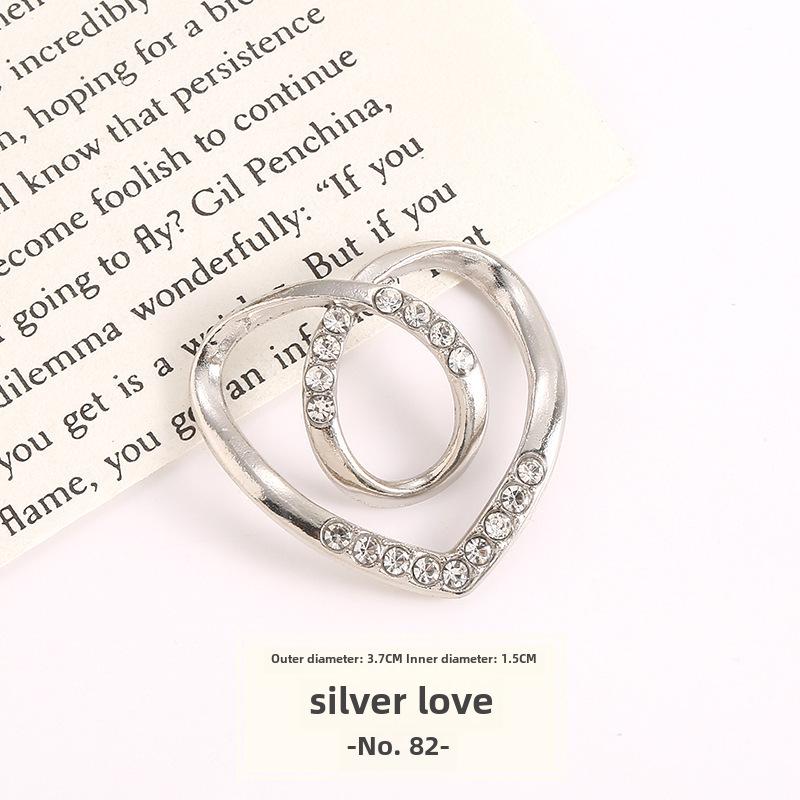 High-End Silk Scarf Knot Buckle for T-Shirt Hem Decoration