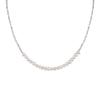 Copper Silver-Plated Small Freshwater Pearl Broken Silver Necklace Femininity Same Bracelet Necklace Set