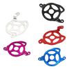 Vented Aluminum Motor Guard Cover for Electric Dirt Bikes, Lower Motor Plate with Debris Contact Deflection Layout Detail