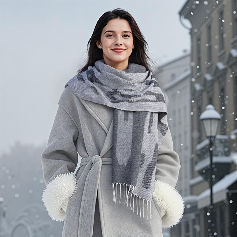 Winter Thick Warm Scarf Women Cashmere Shawl and Wraps Pashmina Neckerchief Bufanda Female Tassel Poncho Echarpe Stoles