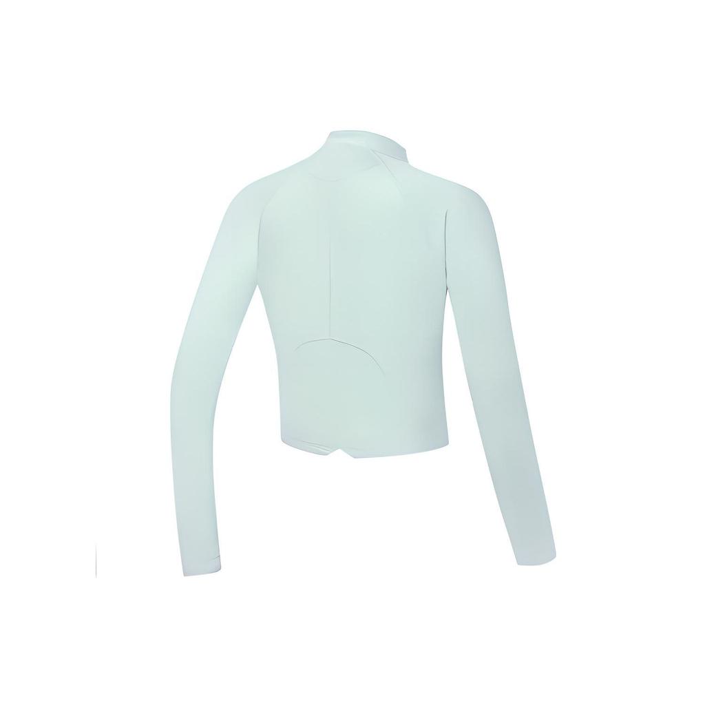 FILA 2023 Autumn New Knit Long Sleeve Jacket Fashion Casual Solid Color Zip Coat Women jackets Dream-Green A11W331504F-TQ