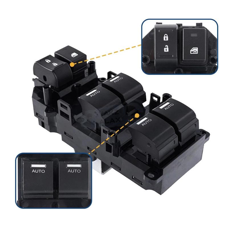 Pour Honda Spirior HRV 2015-2018 35750-T6L-H21 37P Bouton de Commande de Lève-vitre Électrique Maître Auto Bouton de Levage de Vitre Accessoires de Voiture