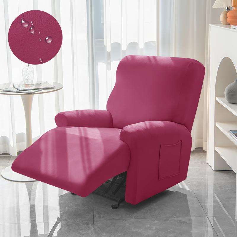 Stretch Recliner Chair Cover Solid Color Anti-dust Sofa Cover All-inclusive Single Sofa Slipcover Protector for Living Room