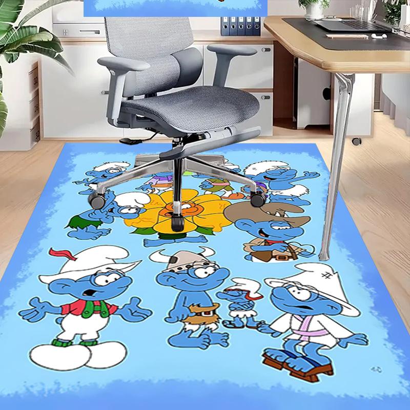 1pc Smurfs Colorful Carpet for Playroom Bedroom Living Room Sofa Home Decor,kids Game Area Rug Non-slip Floor Mat Y72390