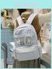 Anime Mädchen Rucksack mit zwei Schultergurten Für die Schule Aus Nylonmaterial Mit Punktmuster