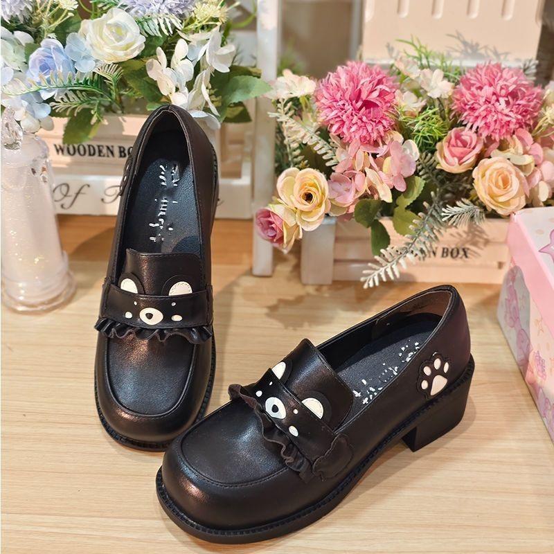 2025 new jk uniform shoes one-pedal lolita shoes college students uniform shoes college style students versatile leather shoes