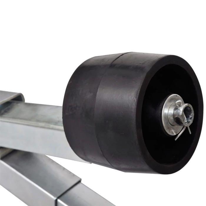 VidaXL Support inférieur de remorque de bateau avec rouleaux 90635