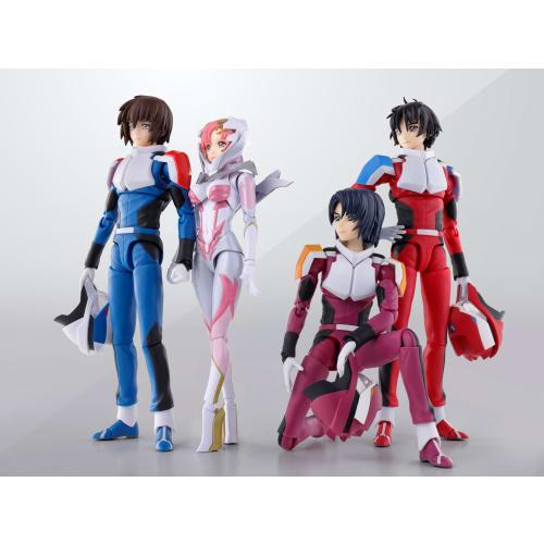 S.H.Figuarts Lacus Clyne (Pilot Suit Ver.) Ride-On Reproduction Set, PVC & ABS, Approximately 130mm, Pre-painted Complete Figure