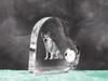 Norwegian Lundehund, Norsk Lundehund – Crystal clock with a dog picture, heart-shaped shelf clock | Art-Dog