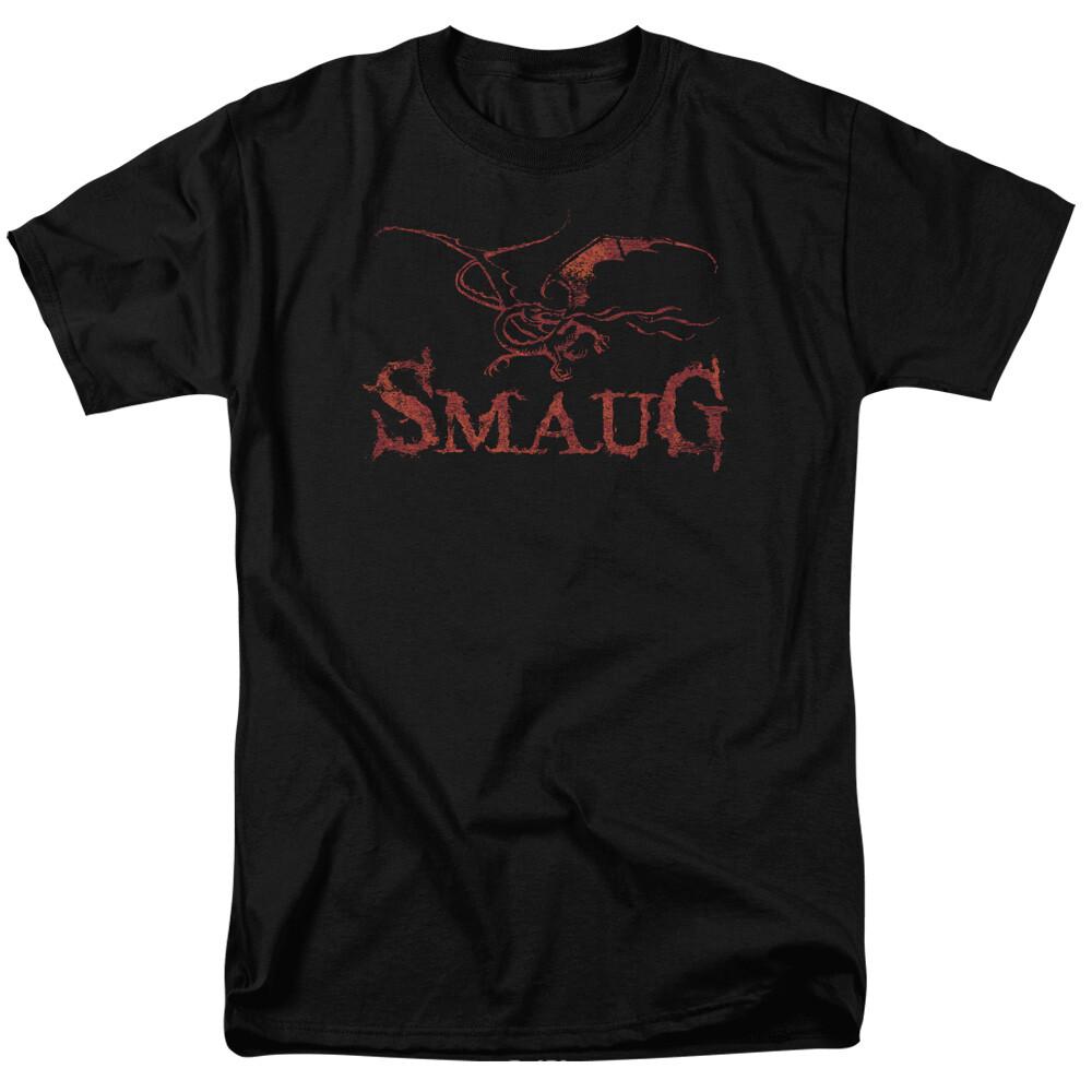 26 The Hobbit Dragon T Shirt Mens Licensed Fantasy Movie Tee Smaug Black Unisex T-Shirt M