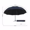130cm extra-large folding umbrella suitable for both sunny and rainy days and is windproof, waterproof comprehensive protection.