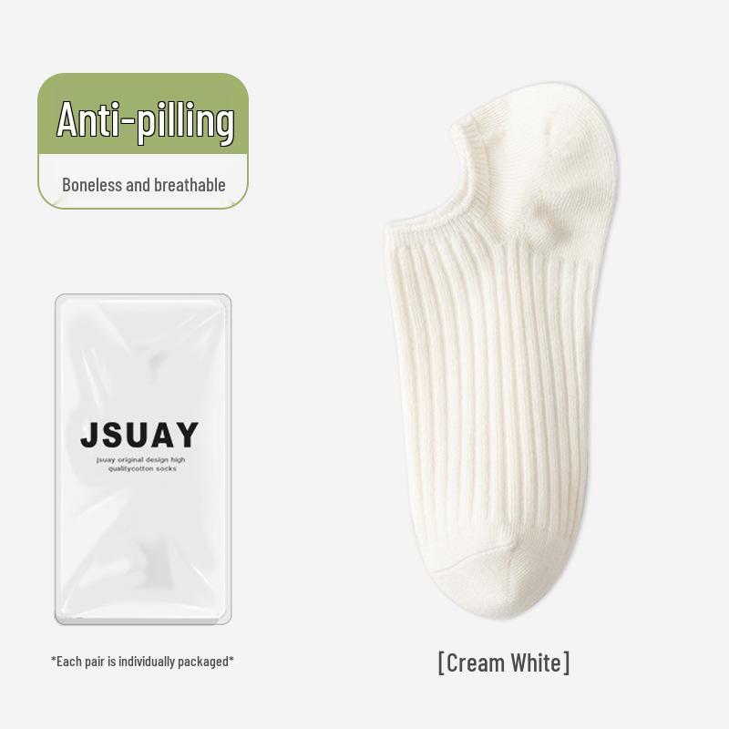 Spring Women's Invisible No-Drop Heel Socks, Non-Slip, Sweat-Absorbent, Shallow-Mouth Design