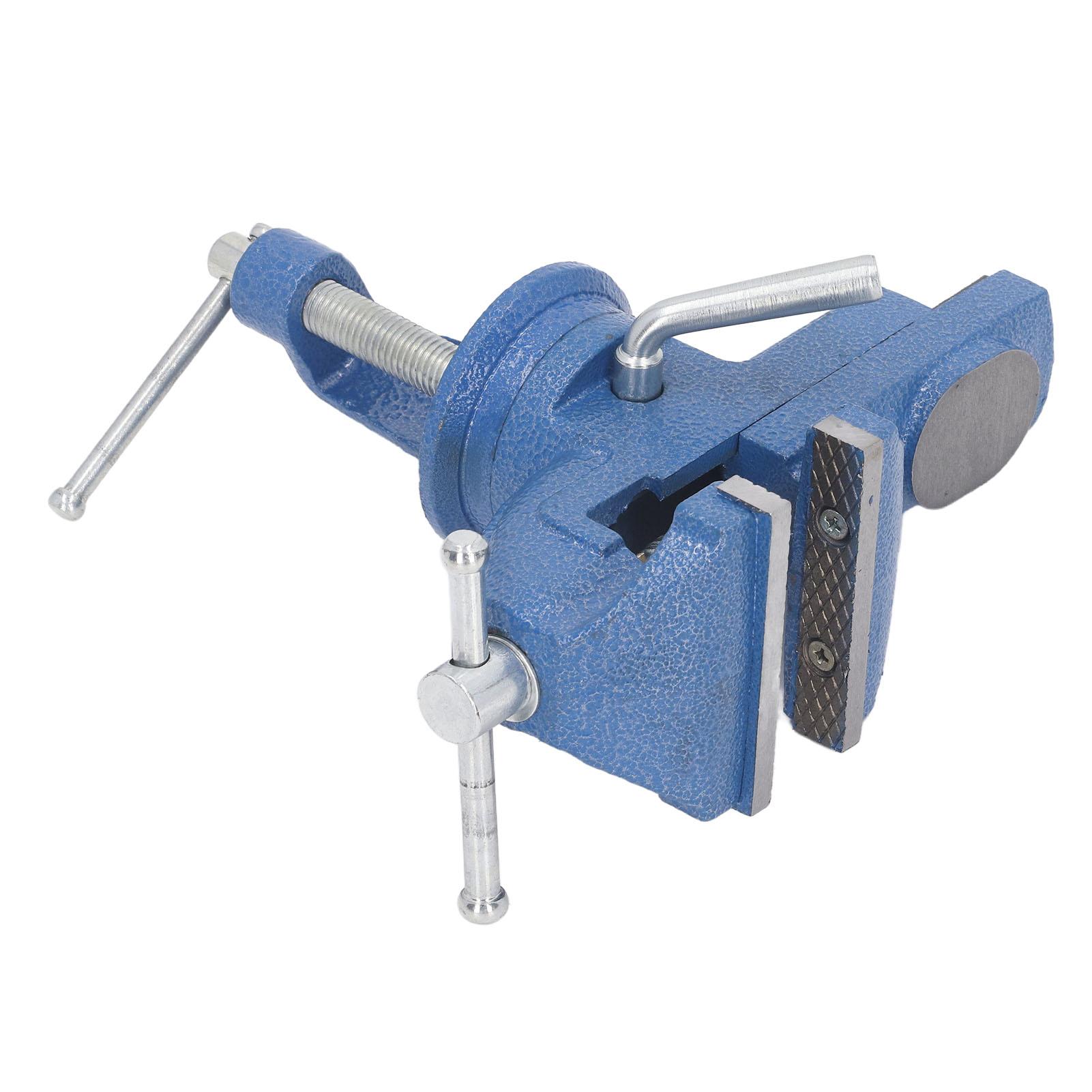 

2 3 4in Bench Vise 360 Degree Steel Mini Universal Multifunctional Clamp On Table Vise for Woodworking DIY Projects
