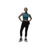 Nike Solid Color Sleeveless Turtleneck Top Women tops Navy-Blue DZ3235-318
