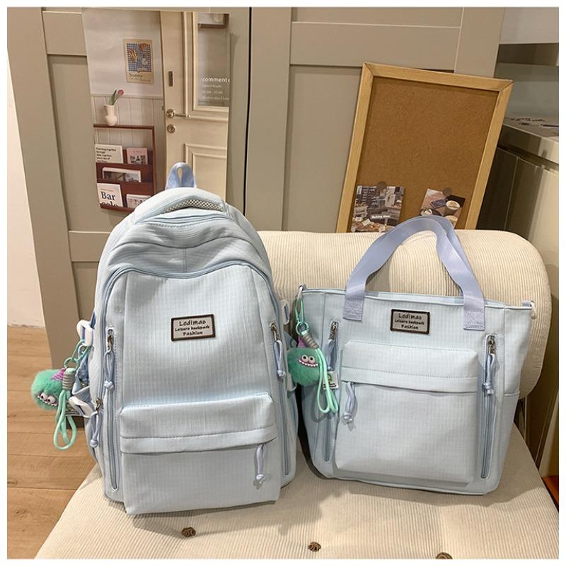 School Bag New High Value Fresh Sweet Candy Color Backpack Junior High School Students Lightweight Travel Backpack