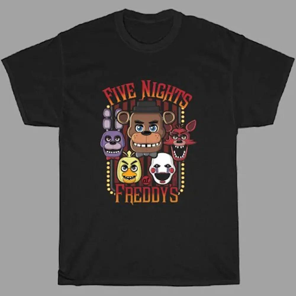 

New Print Graphic Streetwear P21 Game FNAF At Freddys Tshirts Casual Loose Clothes Cotton Oversised Short Sleeve Unisex S