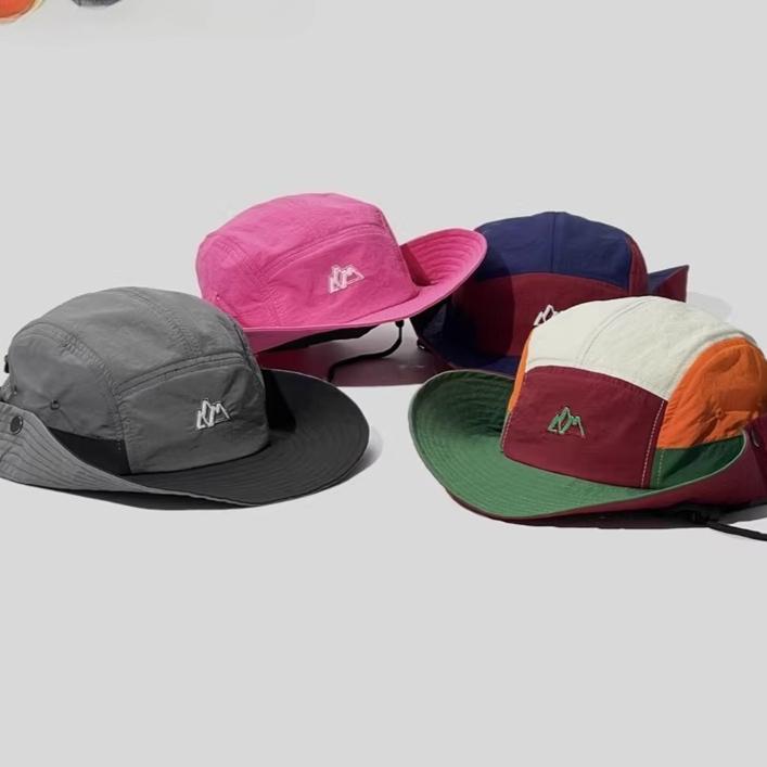 Mountain Color Matching Bucket Hat Outdoor Quick-drying Sun Hat Sun Protection Hiking Camping Basin Hat