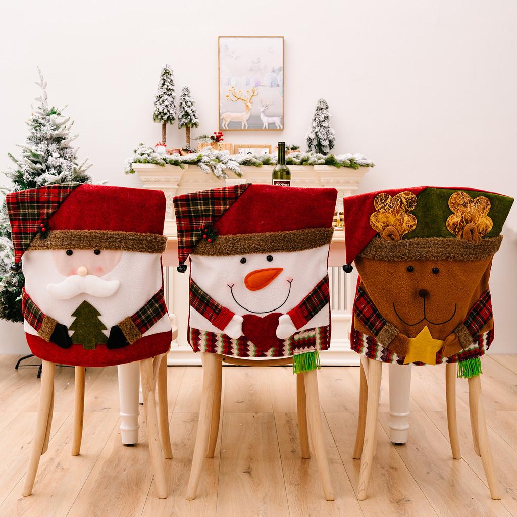 And Soft Colorful Christmas Chair Covers Adorned With Whimsical Reindeer Snowman