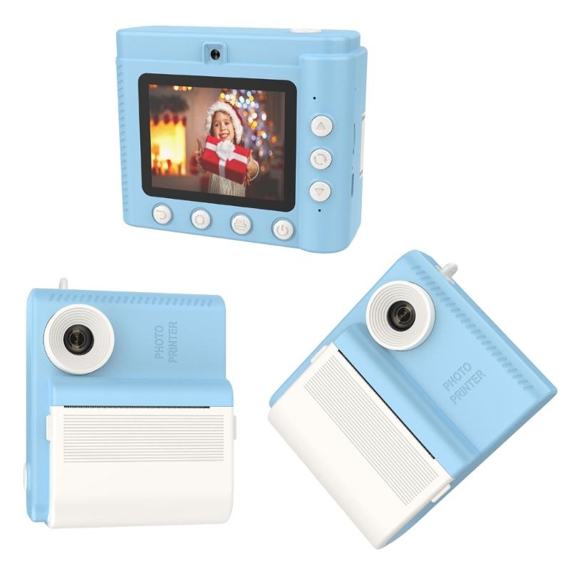 Kids Instants Print Camera Set With 3 Paper Rolls Portable, High Resolution Images, Thermals Printing