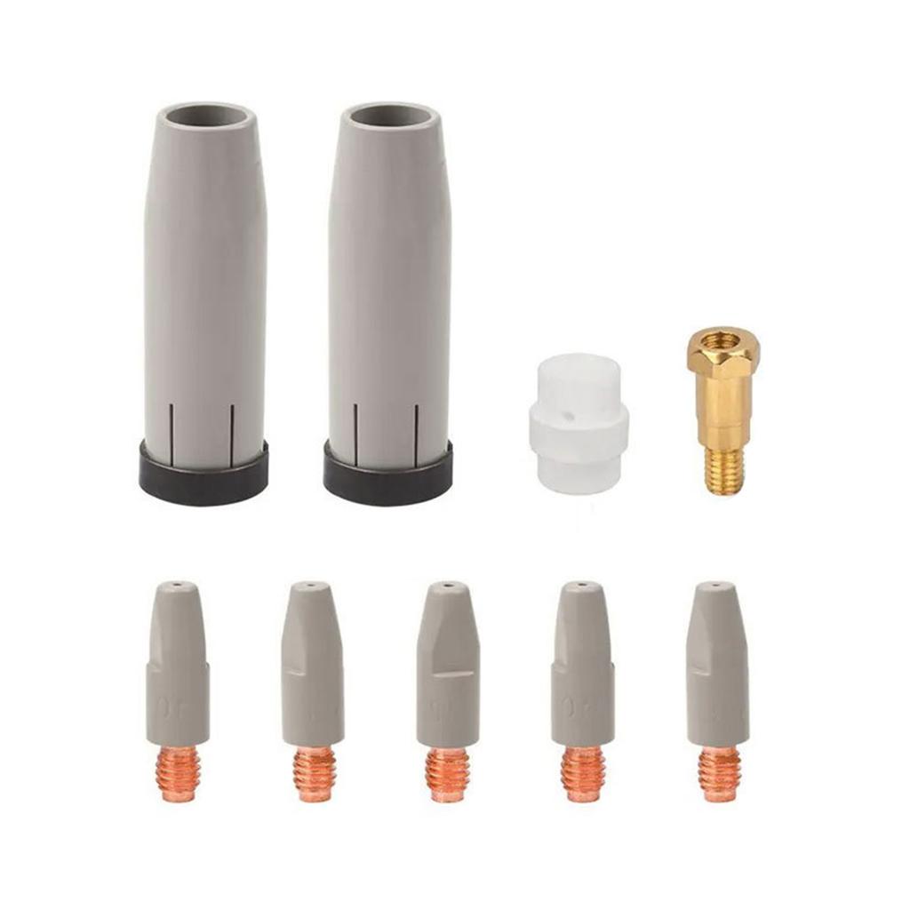 9pcs Conductive Nozzle Rods High Efficiency & Durability Conductive Nozzles Set Simple Installs for 24KD Welding Guns