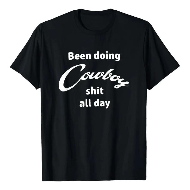 Camiseta Western Divertida ?been Doing Cowboy Shit All Day? S разноцветный