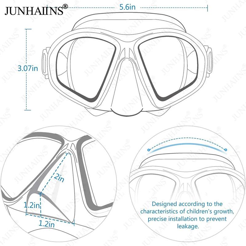 Professional Wet Low Volume Freediving Mask, Tempered Glass Dive Mask, J-Type Diving Mask, Snorkel Set, Diving, Swimming, Snorkeling, Mask