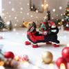Lighted Cute Dachshund Figurines Christmas Decor Small Dog Sculptures For Desk Table Shelf Home Bedroom Room