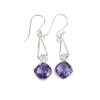 Iolite Gemstone 925 Sterling Silver Jewelry Handmade Earrings 1.90" For Gift EE-46-4