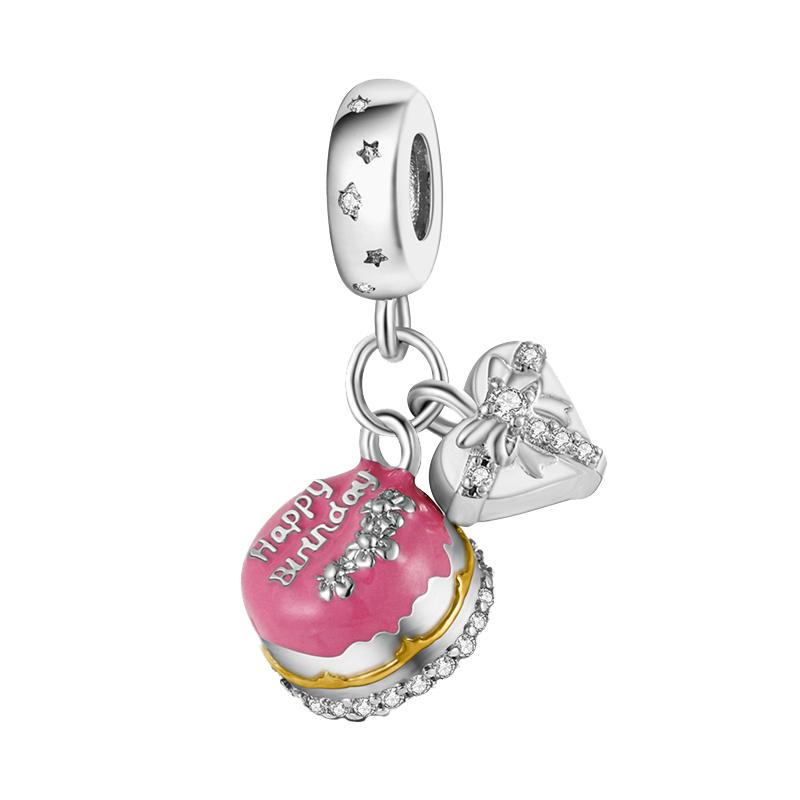 Delicious Food Series Copper Cherry Strawberry Avocado Sweet Charms Beads Fit Original Bracelet For Woman Diy Jewelry Making