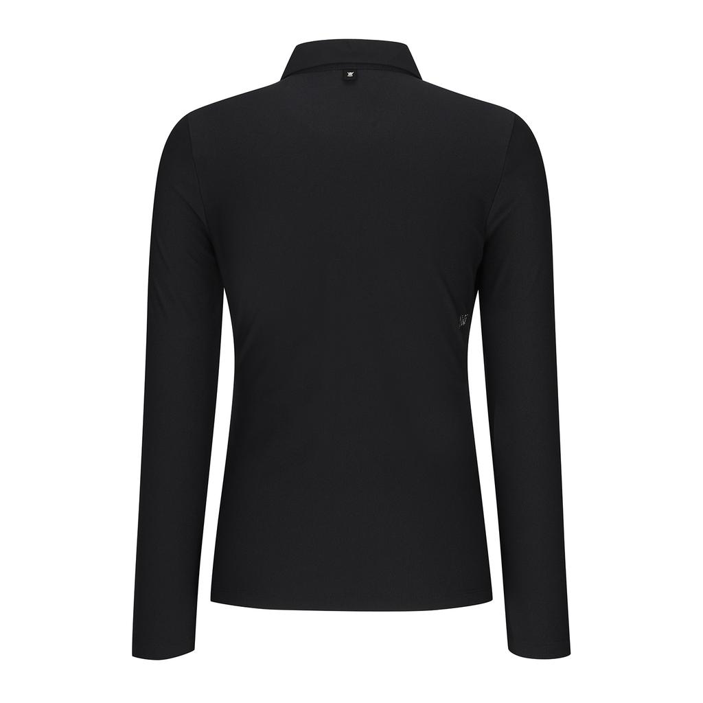ANEW GOLF W Zipper Point L/Ts_Bk