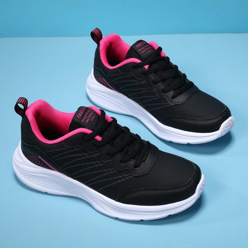 Fashion New Autumn And Winter Women's Shoes Leather Outdoor Sports Casual Shoes Large Size Sports Shoes Versatile Student Running Shoes