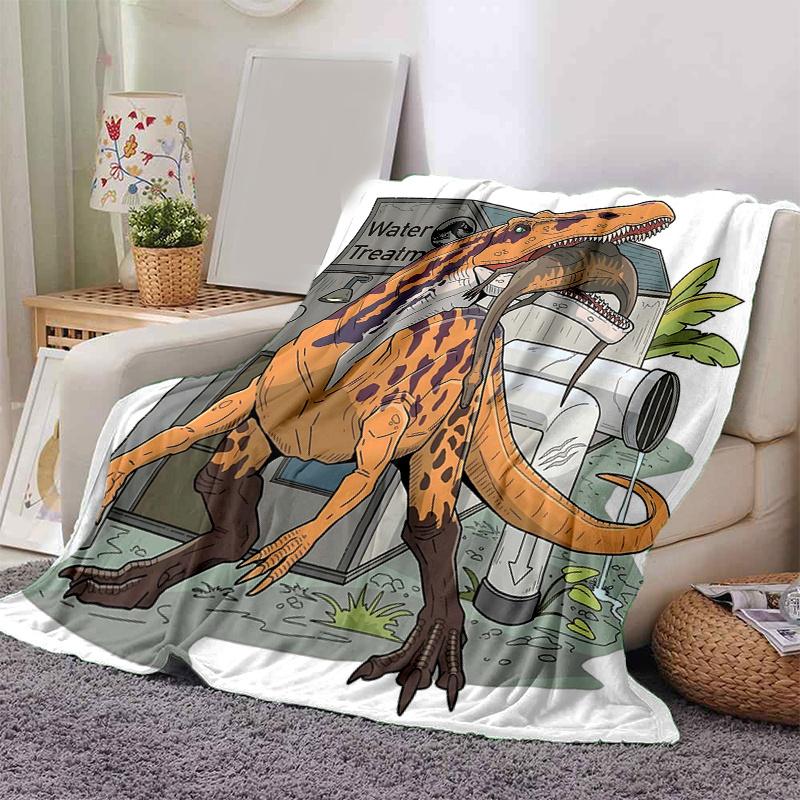 1pc Water Treatment Tyrannosaurus Blanket Soft Throw for Room Decor, Perfect Gift Idea for and , Living Room .K099