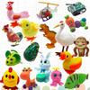 Adorable Children's Plastic Bouncing Clockwork Toy Frog Chick Small Animal For Play