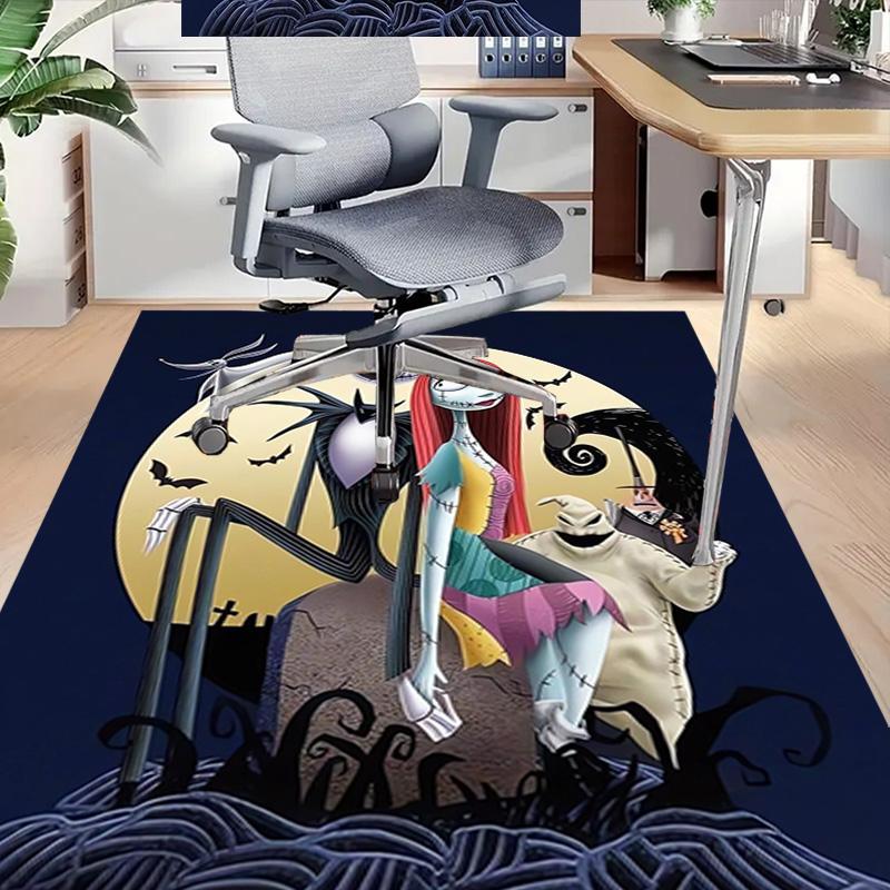 Nightmare Before Christmas Carpet For Playroom Bedroom Living Room Sofa Home Decorkids Game Area Rug Nonslip Floor Mat
