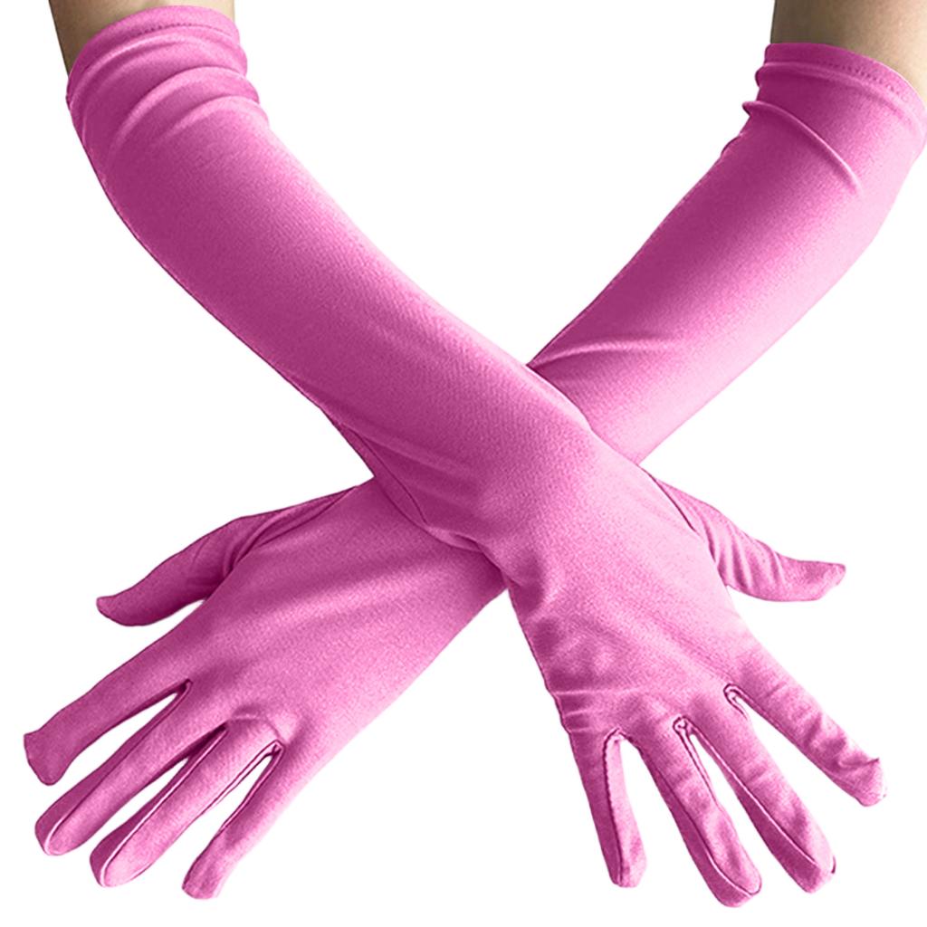 Long Gloves For Women, Soild Color, Women's Fashion Evening And Prom Costume Performance Bar Dance Dress Up Gloves