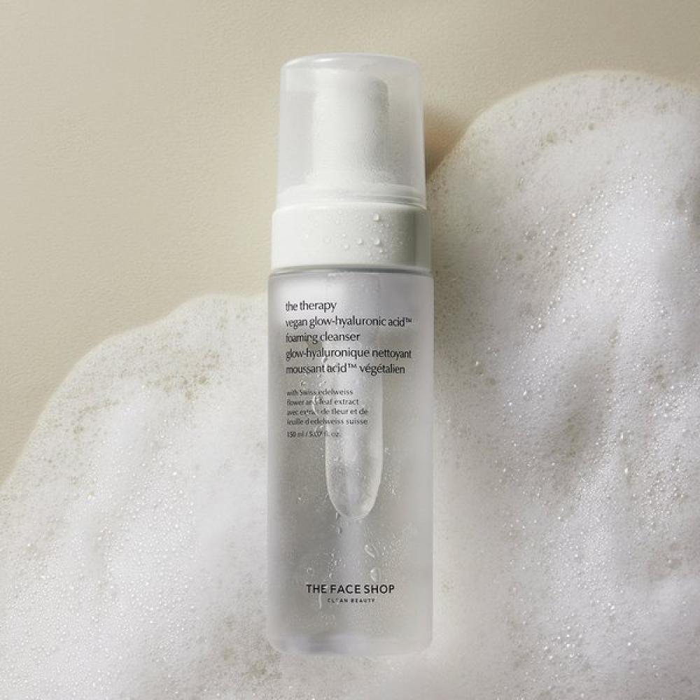 The Therapy Vegan Glow Hyaluronic Acid Bubble Foam Cleanser 150ml