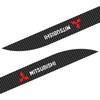 2pcs Car Side Skirt Sill Carbon Fibre Body Protection Sticker Emblem For Mitsubishi Lancer ASX Mirage Pajero Sport Xpander