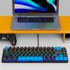 2025 new 68-key game mechanical keyboard mini 65% compact RGB backlit ergonomic wired film keyboard, suitable for laptop desktop