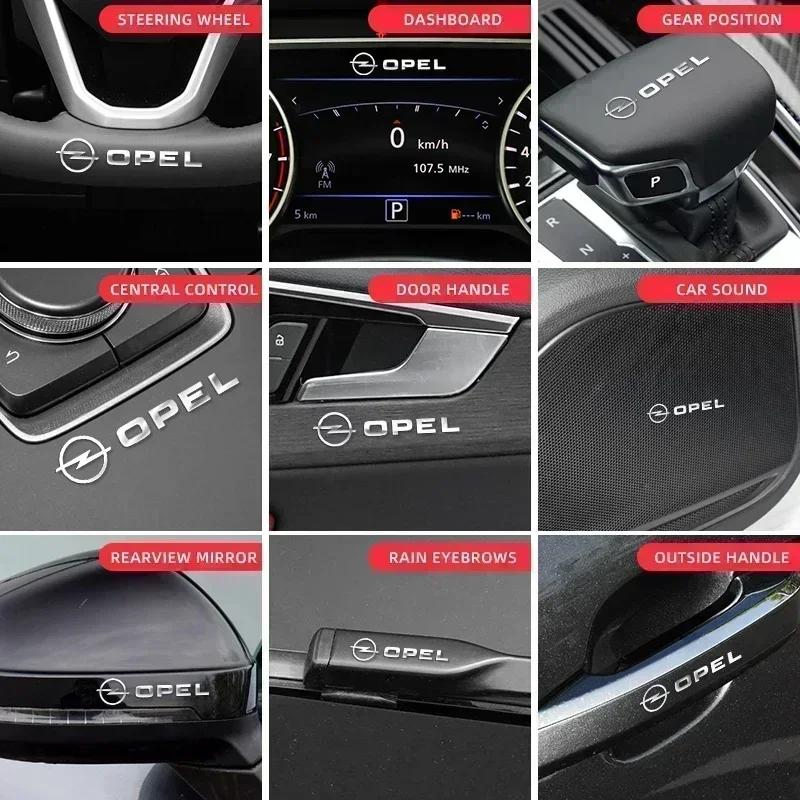 2/5/10pcs Car Logo 3D Metal Stickers Decorative Accessories For Opel OPC Astra Insignia Mokka Zafira Corsa Vectra C D Antara Car FG8