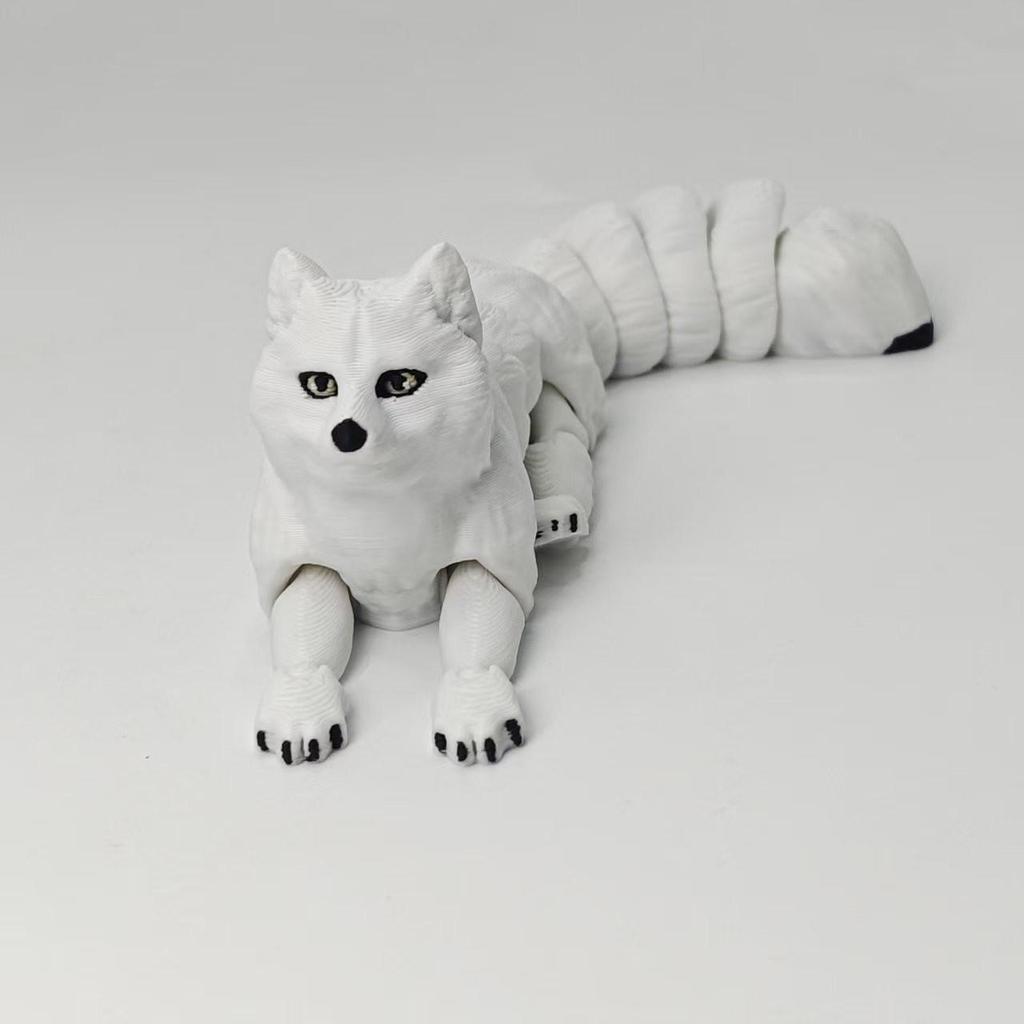 3D Printed Golden Fox Toy: Flexible and Creative Children's Ornament