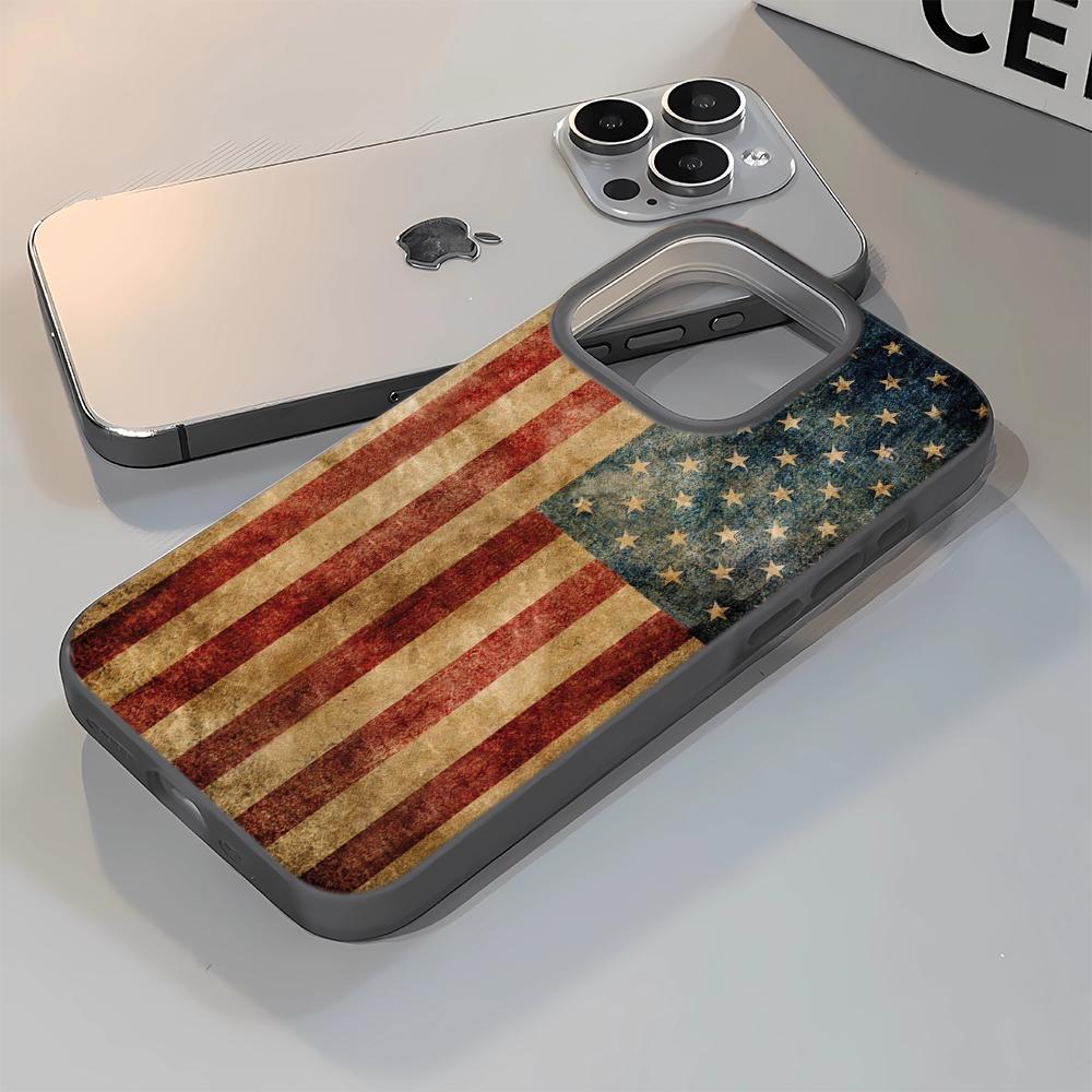 Usa National Flag Phone Case For IPhone 17 Case For IPhone 13 16 15 14 12 17 Pro Max XR  7 8 SE Aesthetic Floral Cover Funda