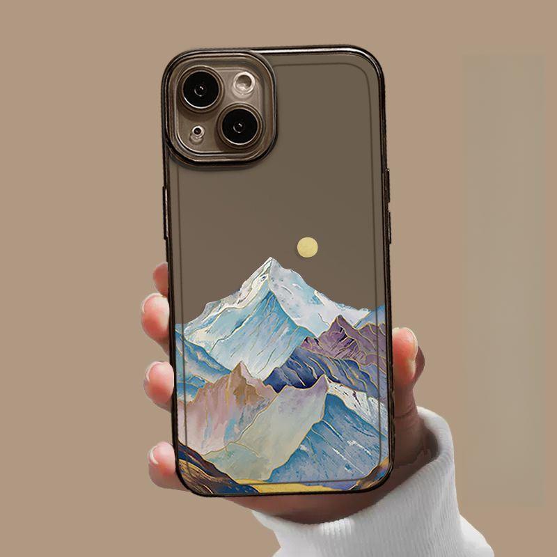Snow Mountain of Sunrise Annapurna II Cell Phone Case For iPhone 17 16 15 11 12 14 13 Pro Max Mini XS XR 7 8 Plus Silica Cover
