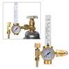 All Brass Argon Pressure Reducer Gas Flowmeter G5 8 Male Thread CGA580 Connector