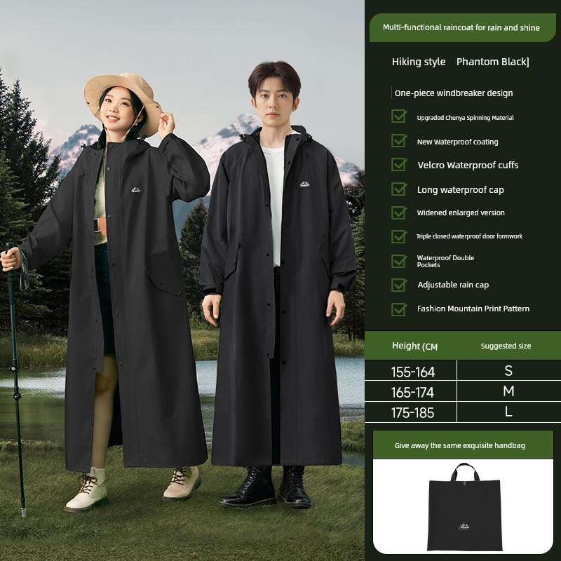 Women's Single-Body One-Piece Take-out Cycling Raincoat