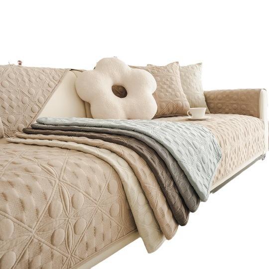 Crystal Velvet Sofa Cushion High-End Winter Plush Cushion Four Seasons Universal Sofa Non-Slip Cover Cover Cover Cloth