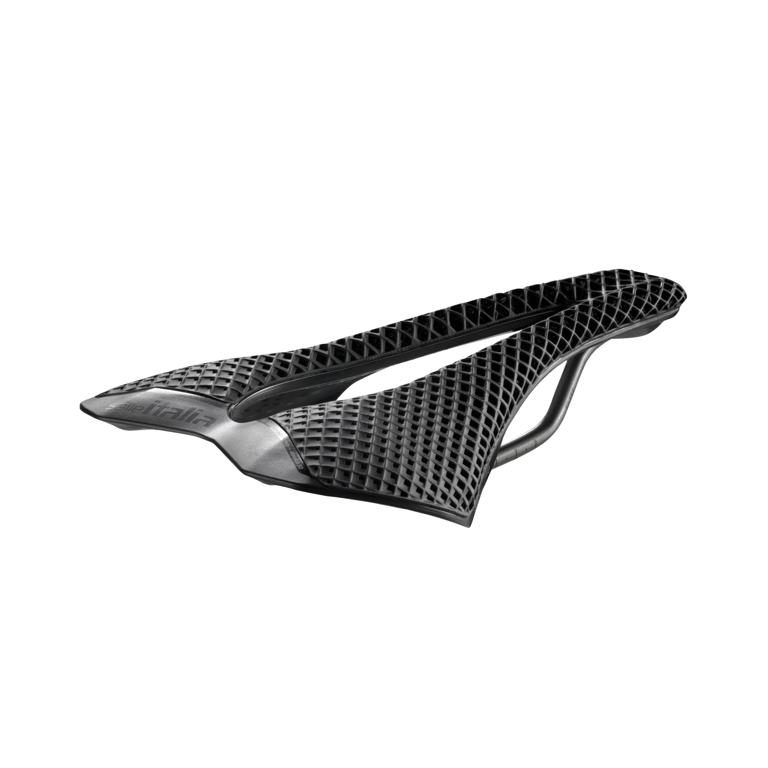 Седло Selle Italia SLR ELITE 3D S3 x Легкая Нержавеющая Сталь (130мм 248мм) [Рельсы] Ø7 мм чёрный