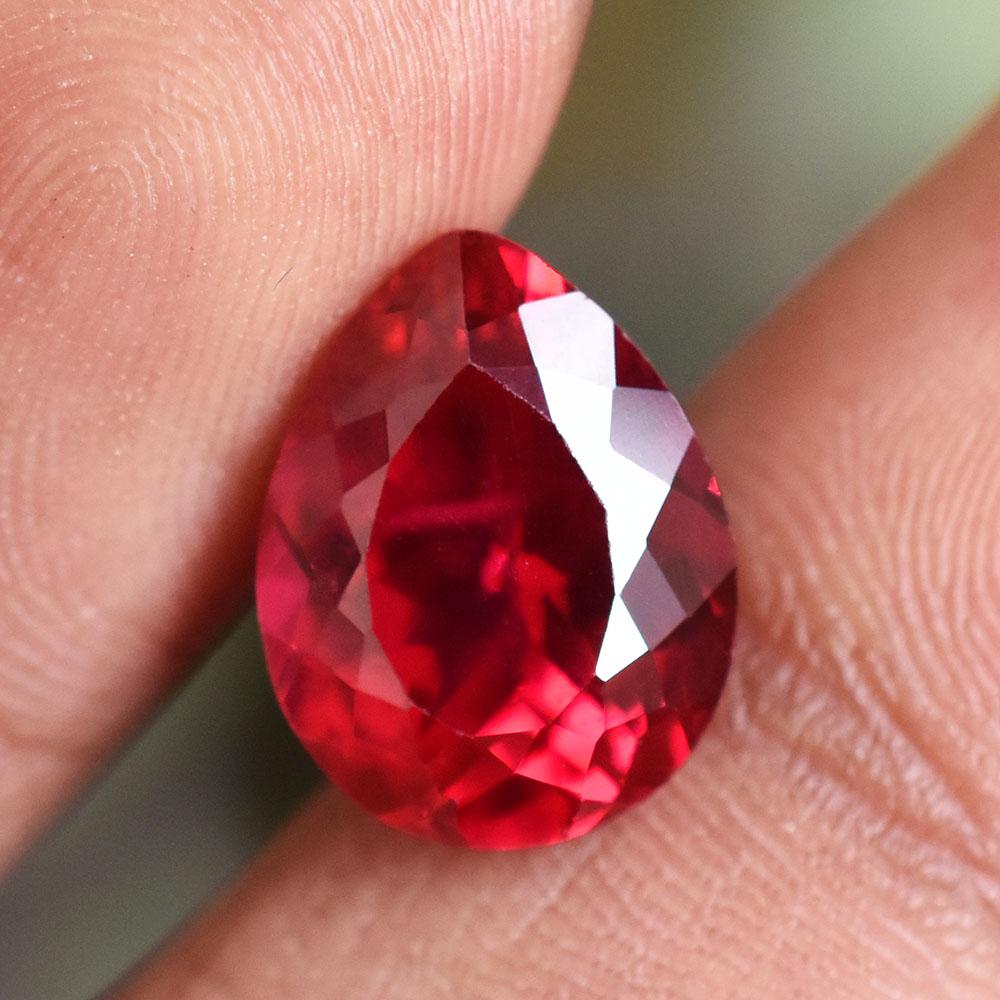NATURAL Red Ruby 13x10mm Pear Cut   Gorgeous Loose Gemstone For Her