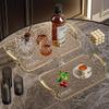 Square Storage Tray Home Living Room Coffee Table Tea Cup Storage Plate Acrylic Tray Aromatherapy Organizer Tray Home Decor