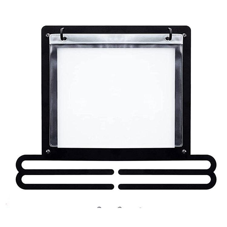 Wrought Iron Wall-Mounted Medal Display Rack with 10 Storage Bags